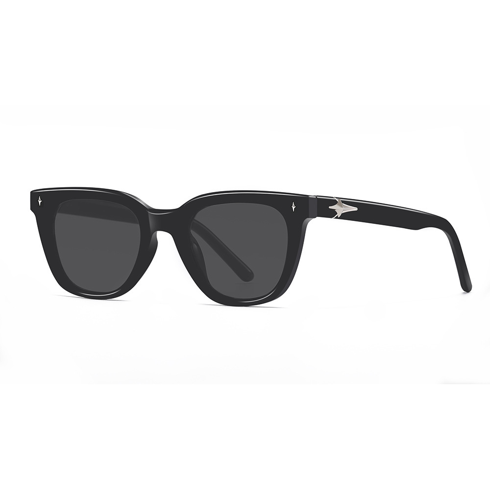 New Gm Sunglasses Tiktok Retro Personality All-Match Fashion Sun Protection Uv Protection Trendy High-Grade Cat Eye Sunglasses