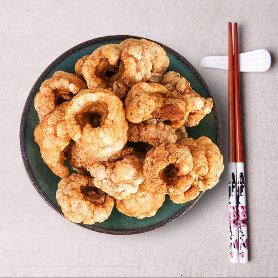 带肉猪肉皮油炸新鲜猪皮干猪皮火锅食材零食酥脆干货潮汕特色