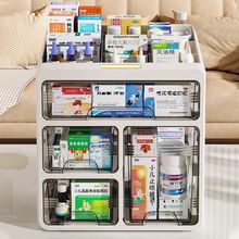 医药箱家庭装多层大容量抽屉式医用常用药物收纳盒桌面杂物储物盒