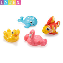 原装正品INTEX趣味水中充气玩具 可爱动物 婴幼儿洗澡58590