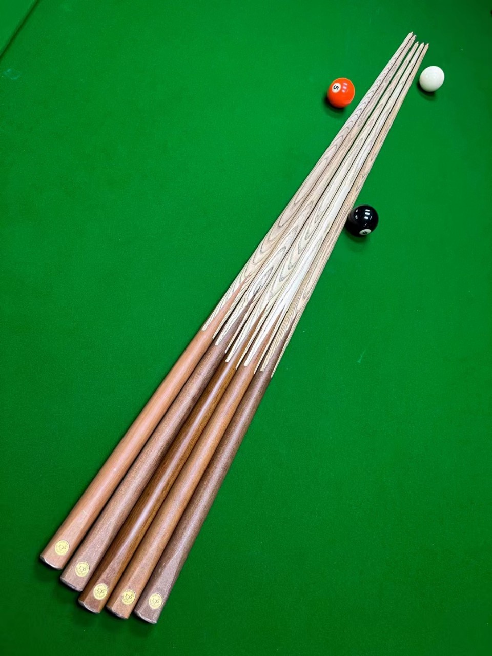 lp台球杆小头斯诺克桌球杆中式黑8球杆八通杆九球配件用品公杆