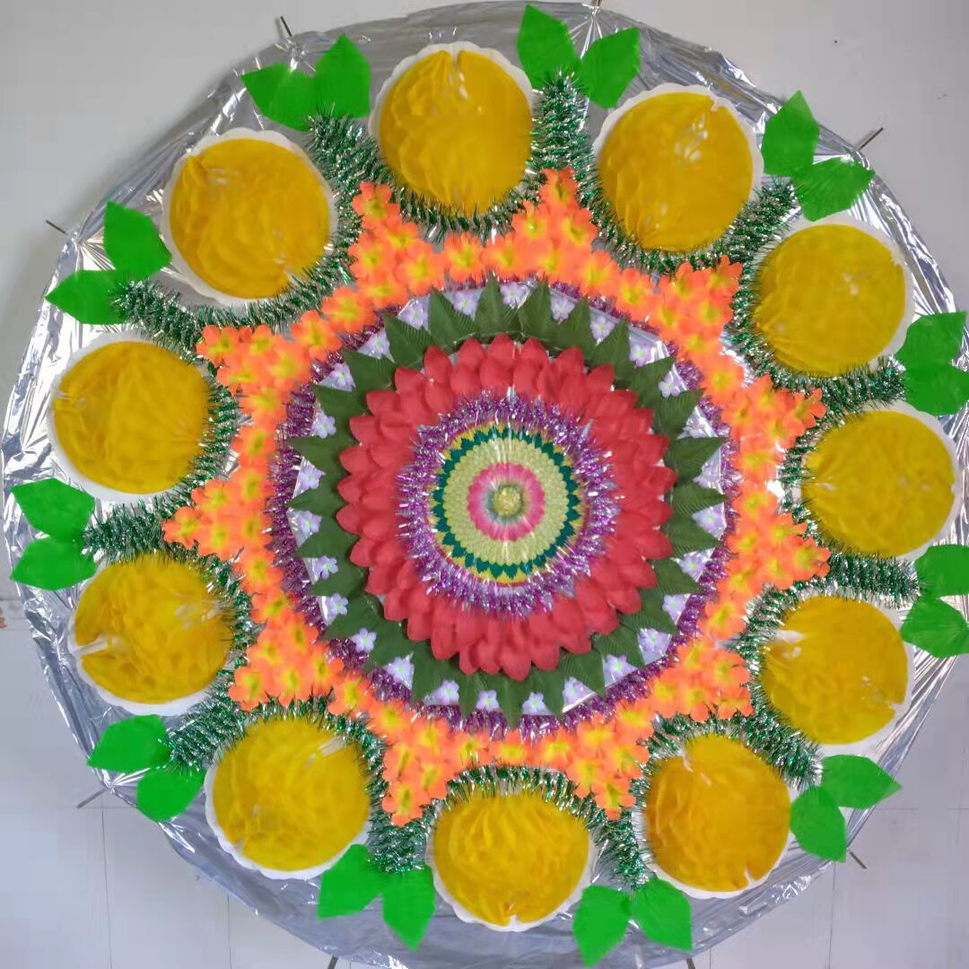 新款2米双层布花圈厂家直销 殡葬用品批发 多色可选