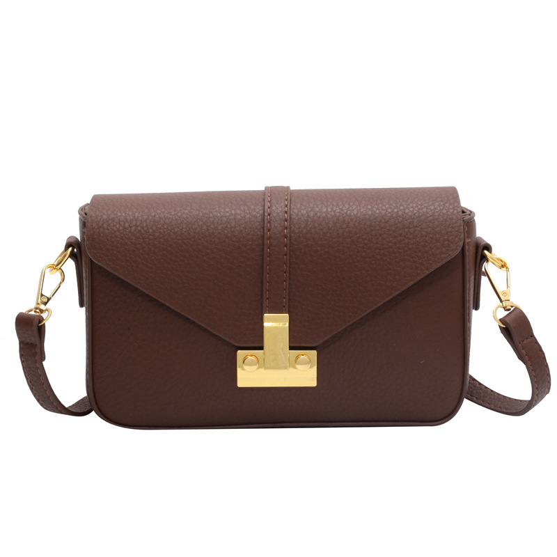 All-Matching Ins Crossbody Bag Women's 2022 New Fashion Retro Underarm Bag Casual Texture Shoulder Small Square Bag