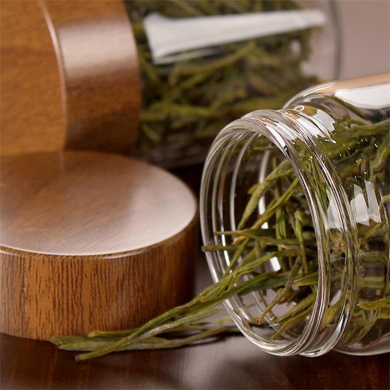 新款礼盒装绿茶食品级玻璃瓶茶叶小罐子透明分装瓶咖啡分新品