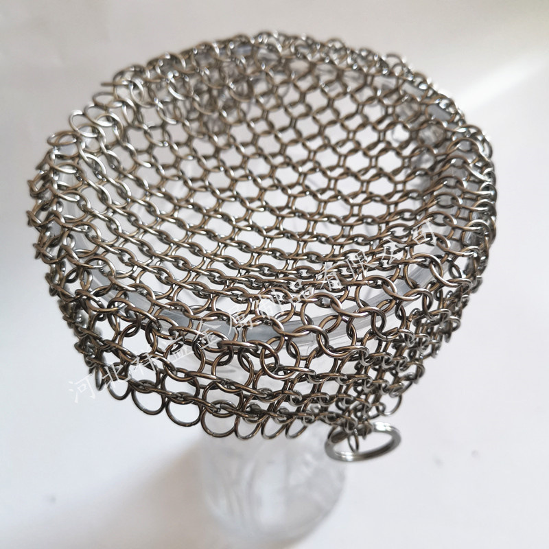 工厂现货圆形不锈钢环刷锅网金属环编织洗锅网出口品质擦锅圆环