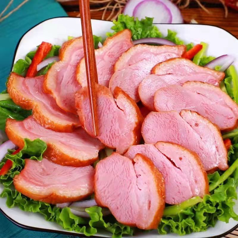 新品烟熏即食熟食胸熏鸭胸肉即食肉果木肉天津鸡胸特产批发32特产