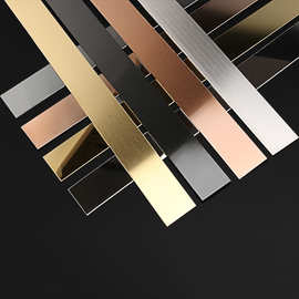 304不锈钢平板装饰线条 酒店背景墙踢脚线平面板条吊顶金属平板条