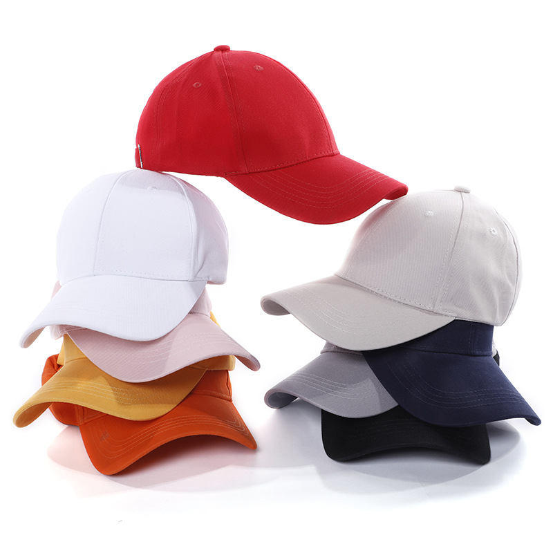 Hat Custom Printed Logo Peaked Cap Custom Pure Cotton Advertising Cap Baseball Cap Volunteer Activity Children Hat Custom