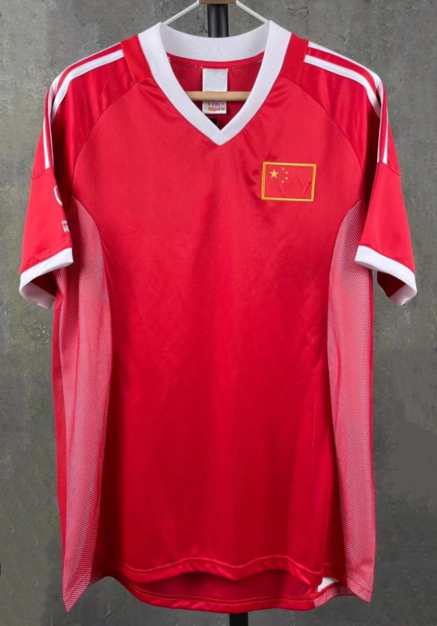 2002世界杯中国队主客场复古球衣运动足球服训练服短袖款经典款