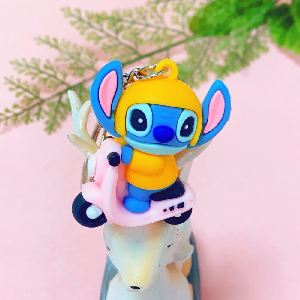 5422# Cartoon Stitch Series Doll Keychain Personality Bag Car Key Ring Ornaments Promotional Gifts