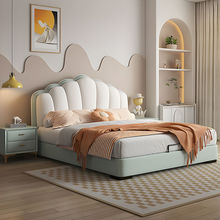 床双人1.8x2米网红床现代新款可收纳储物气动床1.5米单人软床