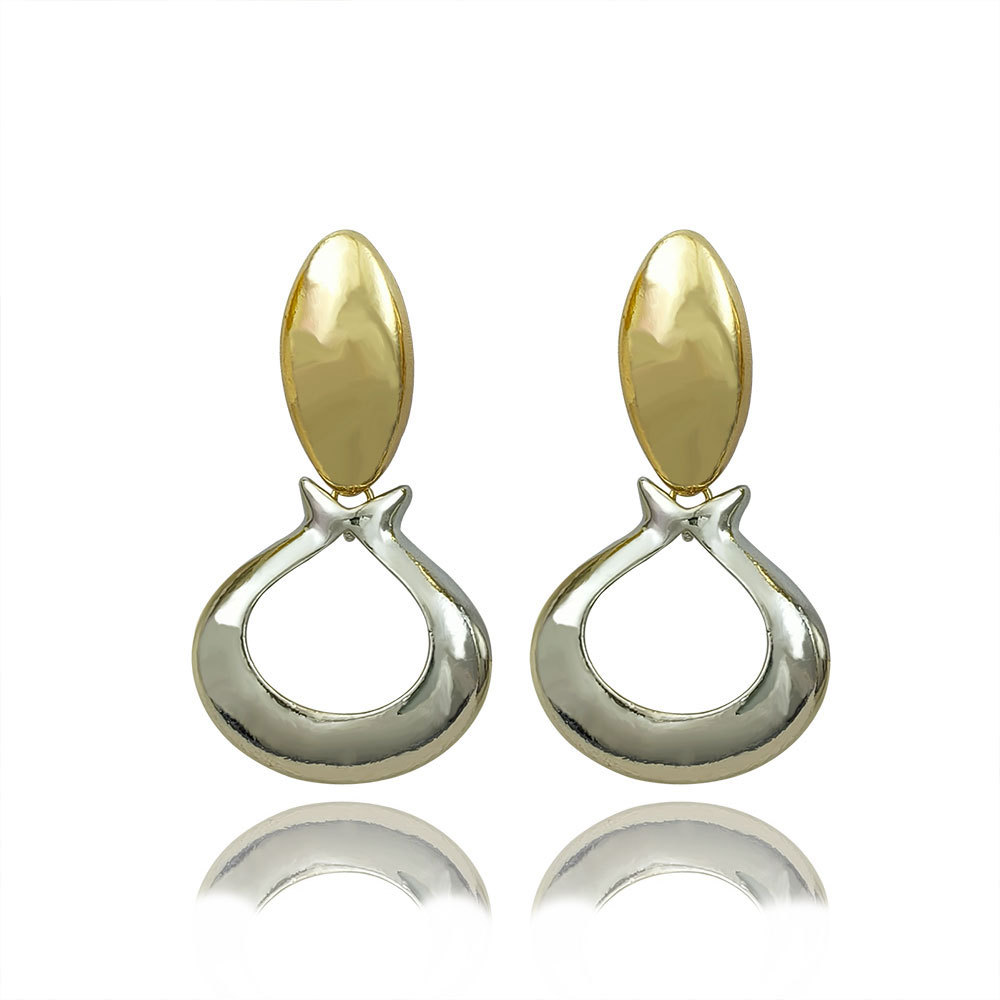 跨境水滴状耳钉轻奢韩系小众设计高级感耳环时尚潮流百搭耳饰批发