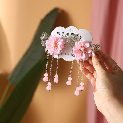 古风汉服头饰儿童女童宝宝公主古代精致发夹发卡超仙古装头饰发饰