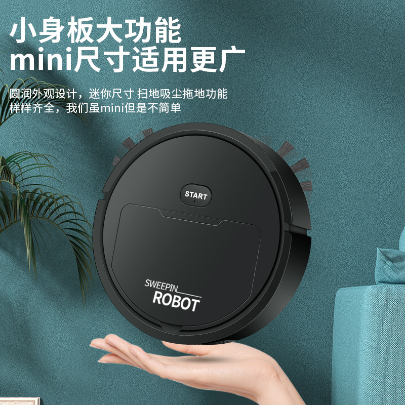 Source Manufacturer Household Intelligent Cleaning Robot Suction Sweeping Mopping Three-in-One Household Cleaner Factory Direct Sales