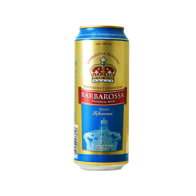 德国啤酒 凯尔特人/barbarossa 凯尔特人小麦啤酒 500ml*18听整箱