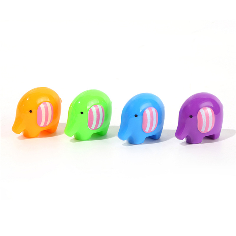 creative stationery supplies elephant shape pencil sharpener penknife manual cartoon plastic pencil shapper in stock wholesale