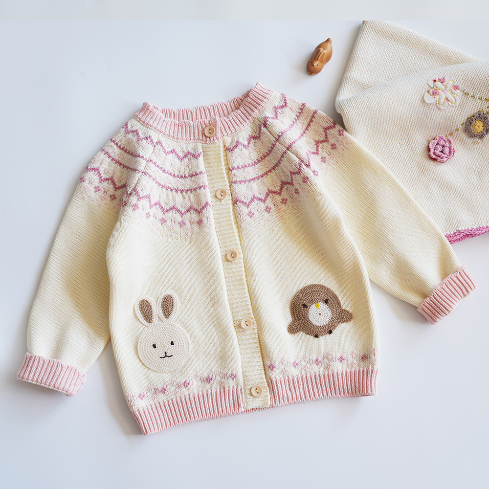 欧美女童卡通毛衣