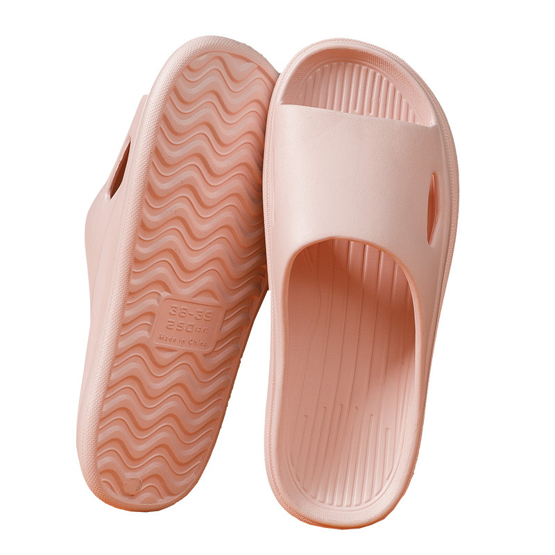 Slip-on Slippers for Women Summer Home Soft Home Non-Slip Indoor Bathroom Outdoor Wear Deodorant Men's Slippers Slip-on