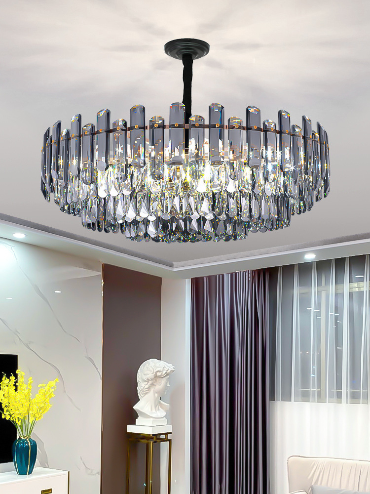 Light Luxury Crystal Chandelier Living Room Main Chandelier 2023 New Simple Modern Luxury Atmosphere Whole House Package Lamps