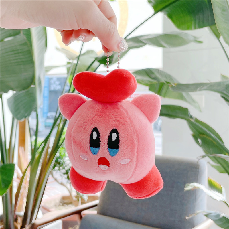 Cute Kirby Doll Small Pendant Doll Plush Toy Boutique Prize Claw Doll Wholesale Bag Ornaments