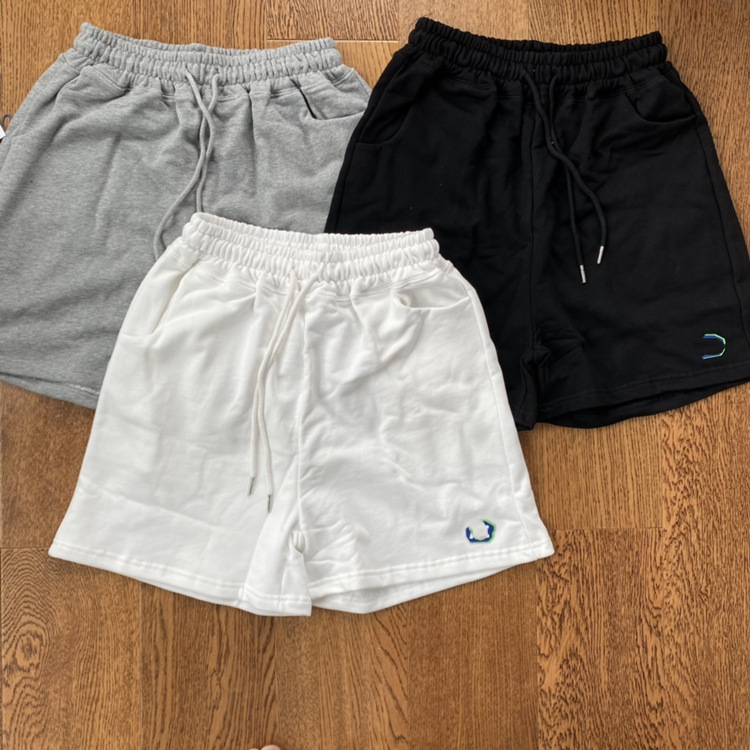 104272 胶章logo小标ae毛圈短裤21ss春夏新款男女同款