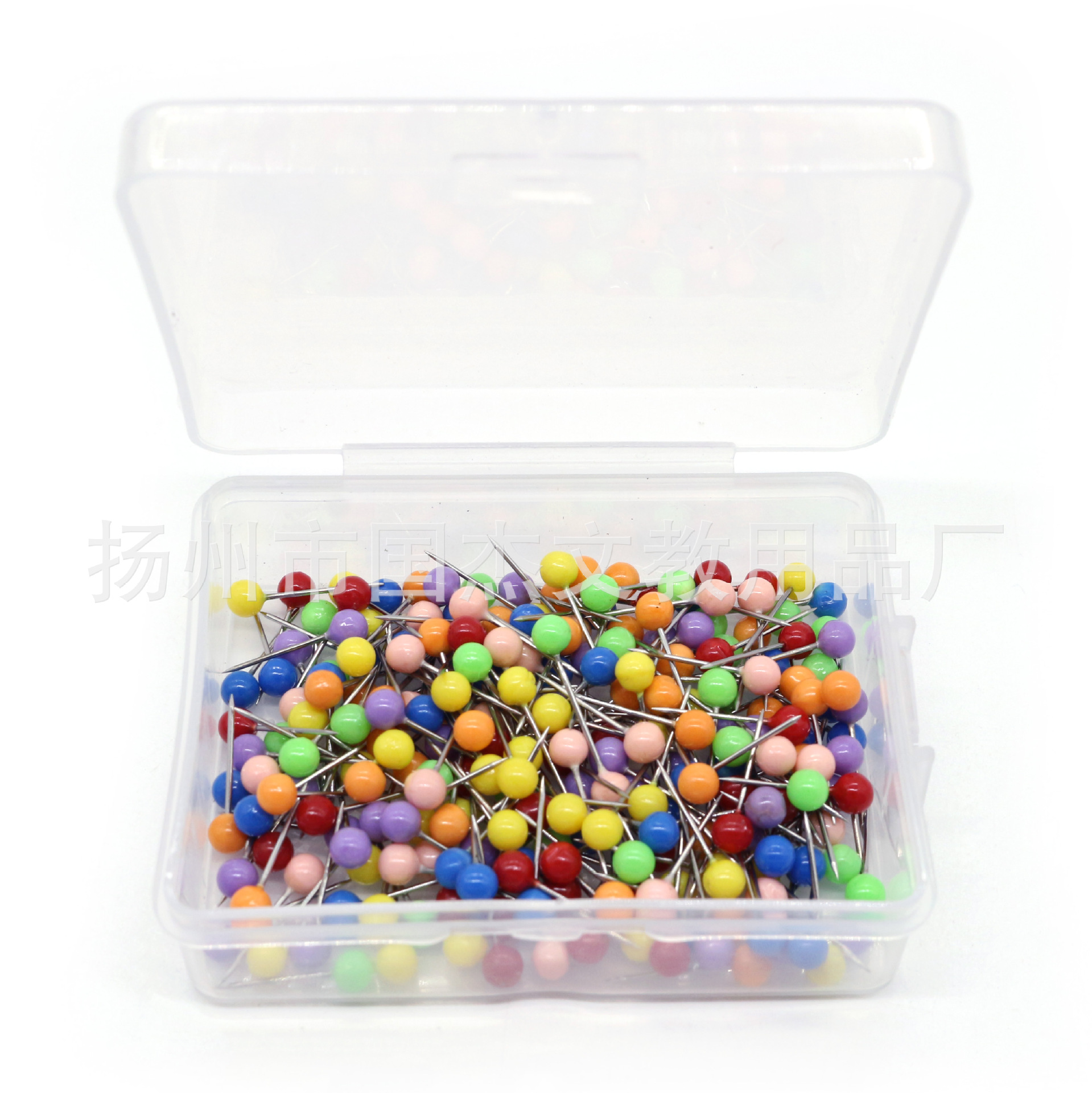 彩色珍珠大头针线组渔具大头针4mm珠针200枚圆球针创意文具固定针