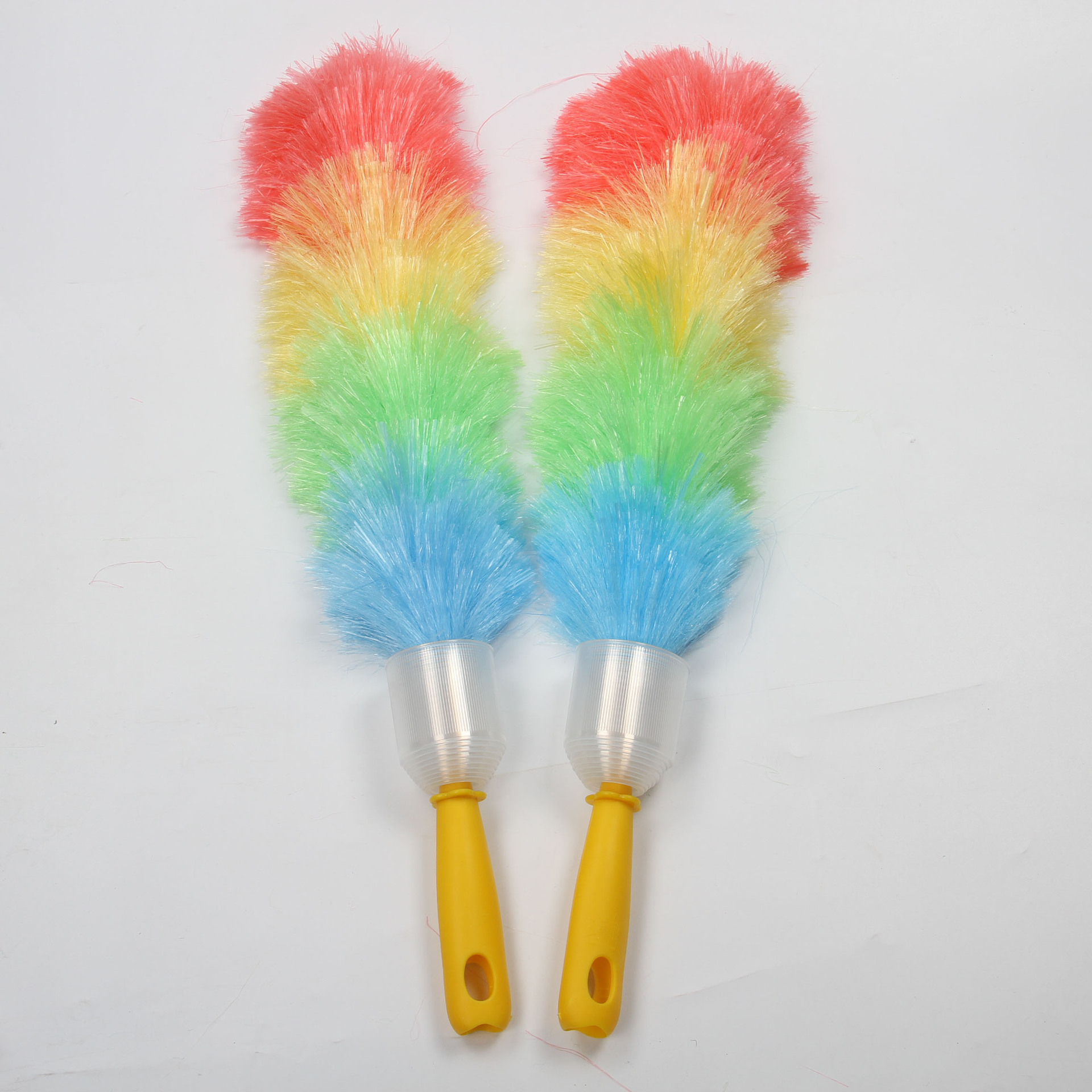Factory Hot Sale Dust Remove Brush Household Cleaning Pp Silk Feather Duster Snowflake Hollow Handle Flexible Wool Duster