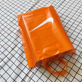 用于耐克nike运动潮牌橘黄色塑料袋手提袋胶袋衣服鞋盒袋子包装袋