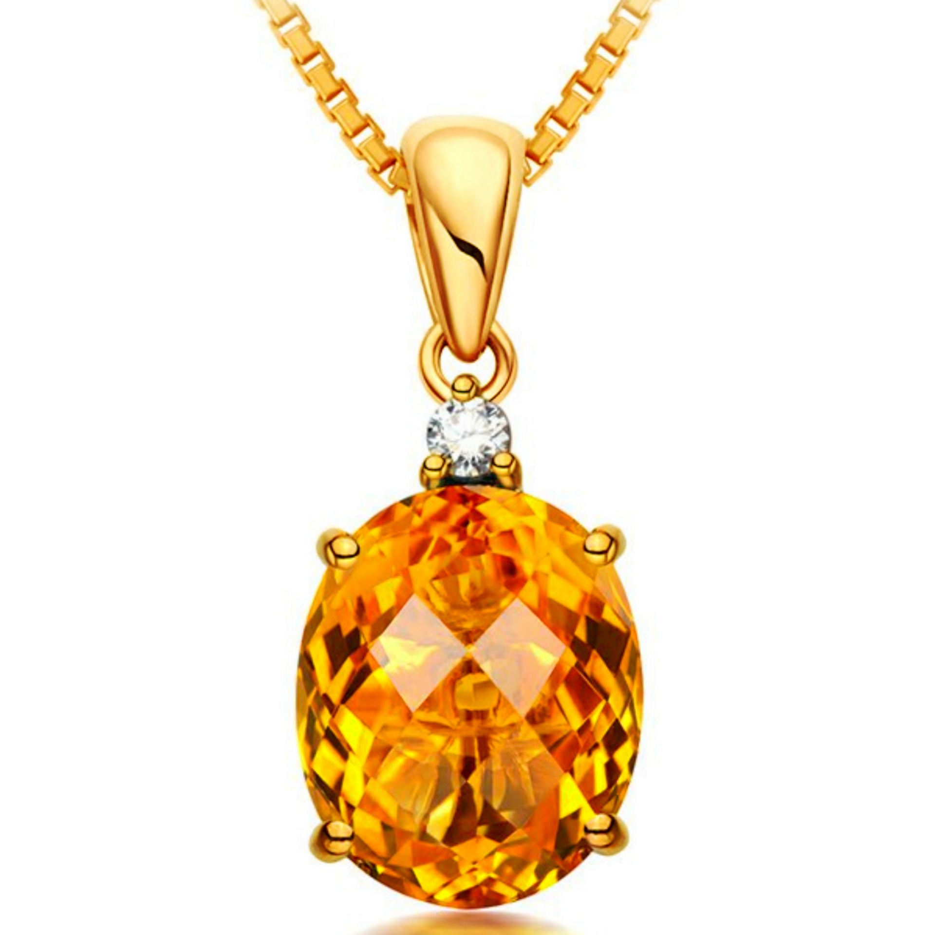 5克拉仿天然黄水晶吊坠 镀黄金黄钻彩宝吊坠-阿里巴巴