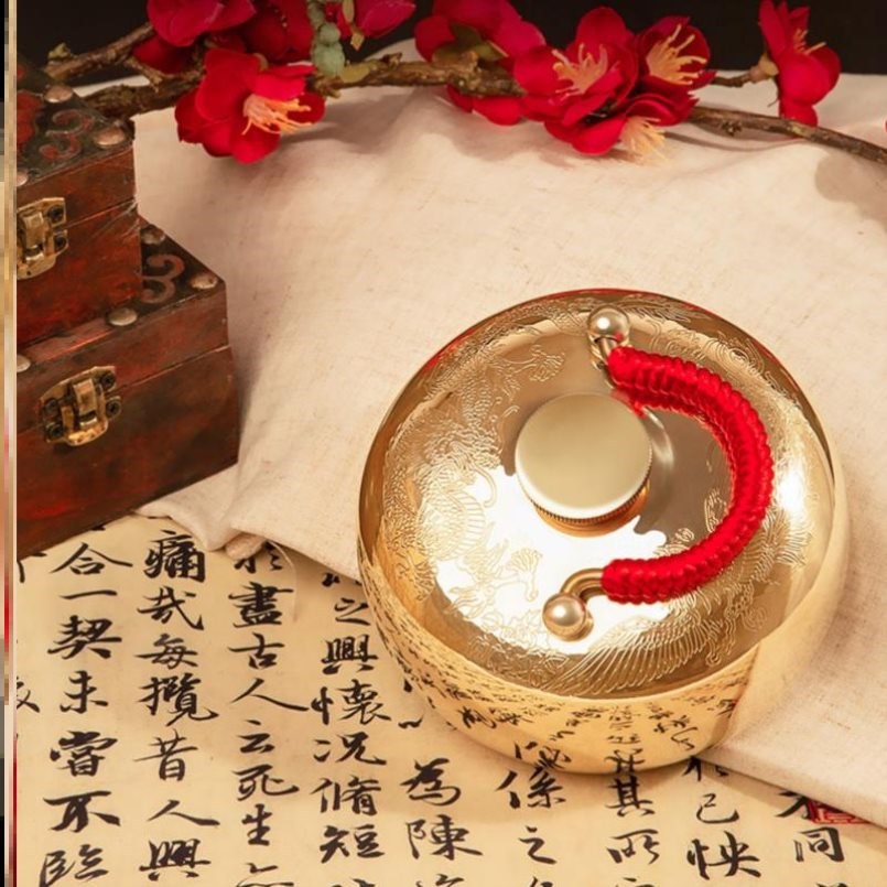 铜壶汤婆子纯铜加厚按摩铜壶推背铜壶烫背铜壶捂宫廷复古风暖手炉