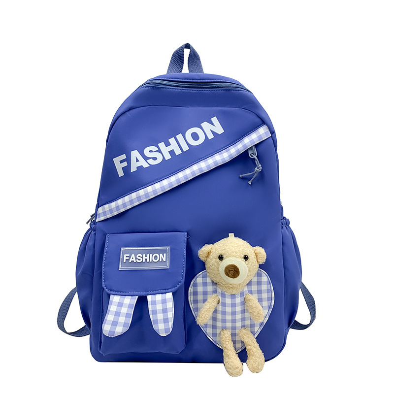 Wholesale Female Junior High School Student High School Student Bag Simple New Summer College Students' Backpack Middle School Student Large Capacity Schoolbag