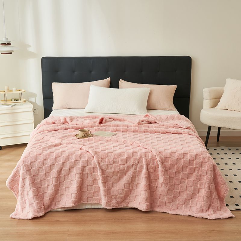 双面加厚保暖床单塔芙绒毛毯四季用珊瑚绒盖毯学生办公室午睡盖毯