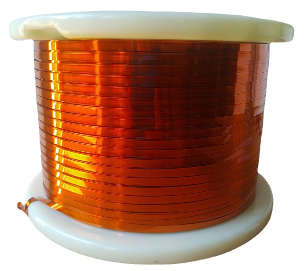 大电流扁平电感用漆包铜扁线 扁平紫铜线  方型漆包线0.01~18.0mm