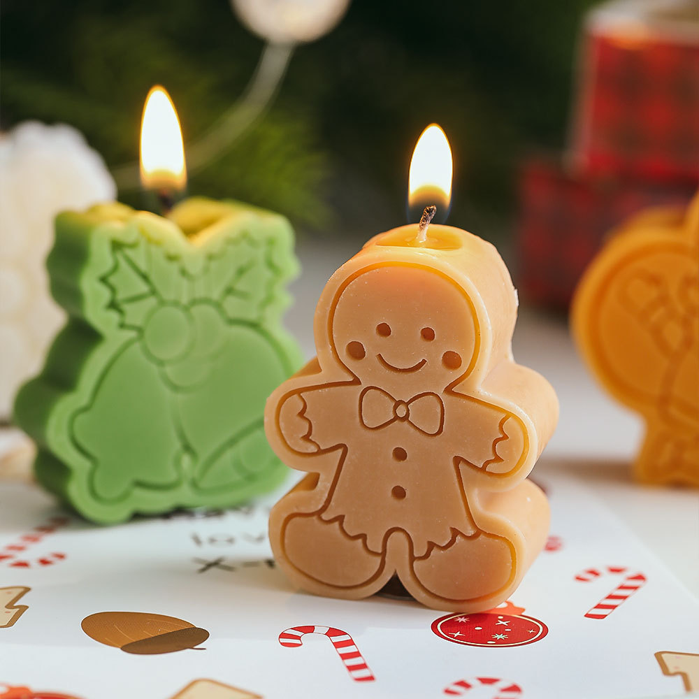 Christmas Gift Aromatherapy Candle Wholesale Christmas Snowman Gingerbread Man Creative Christmas Candle Aromatherapy Gift Set