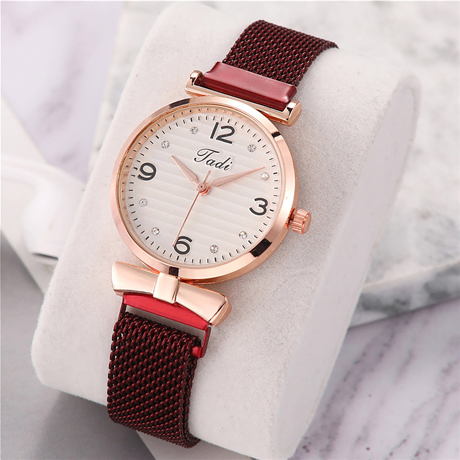 fashion stainless steel watches for women top brand round an