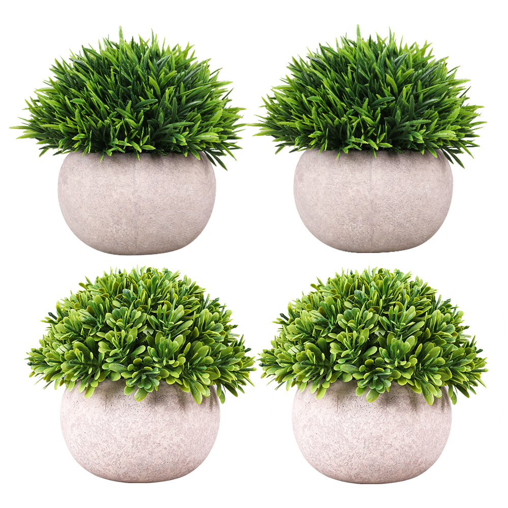 Spot Amazon Combination Simulation Pot Nordic Style Home Desktop Decoration Green Plant Mini Artificial Plant Bonsai