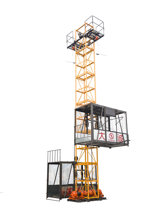 垂直运输100米提升物料设备 工地单笼提升机
