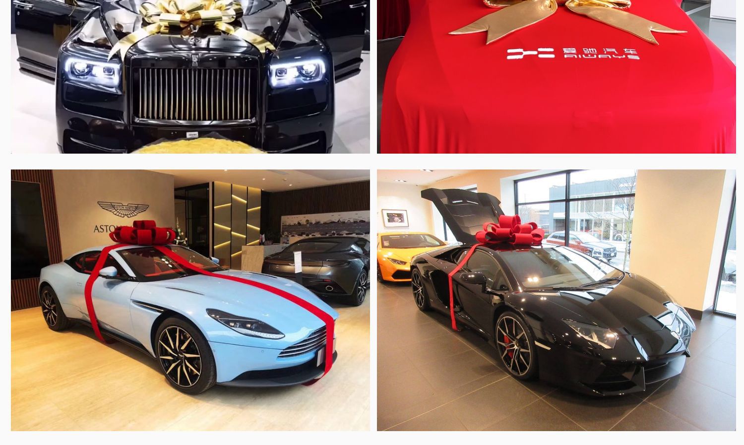 4s汽车交车仪式新车提车交车超大蝴蝶结装饰展厅展车礼物盒布置