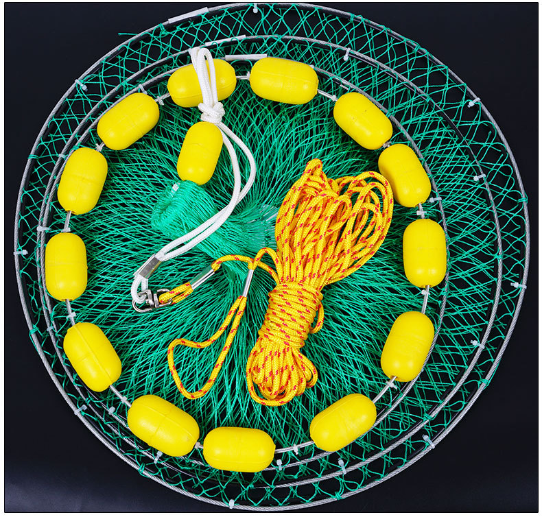 批发多浮球海钓鱼护 胶丝线渔网 浮漂渔护网 垂钓 带浮球鱼护渔具
