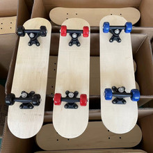 厂家批发 儿童手工绘画滑板DIY空白板面 涂鸦彩绘玩具 四轮滑板车