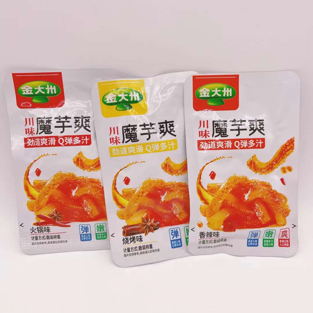 金大州 土豆片 魔芋爽 烧烤味香辣味火锅味 5斤一包