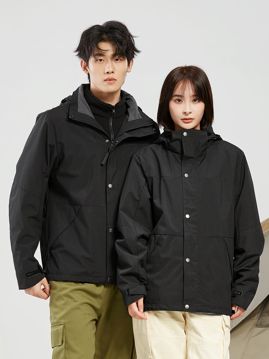 Shell Jacket Men's and Women's Shell Jacket Three in One Two-Piece Set Waterproof Warm Work Clothing Universal Work Clothes Custom Logo