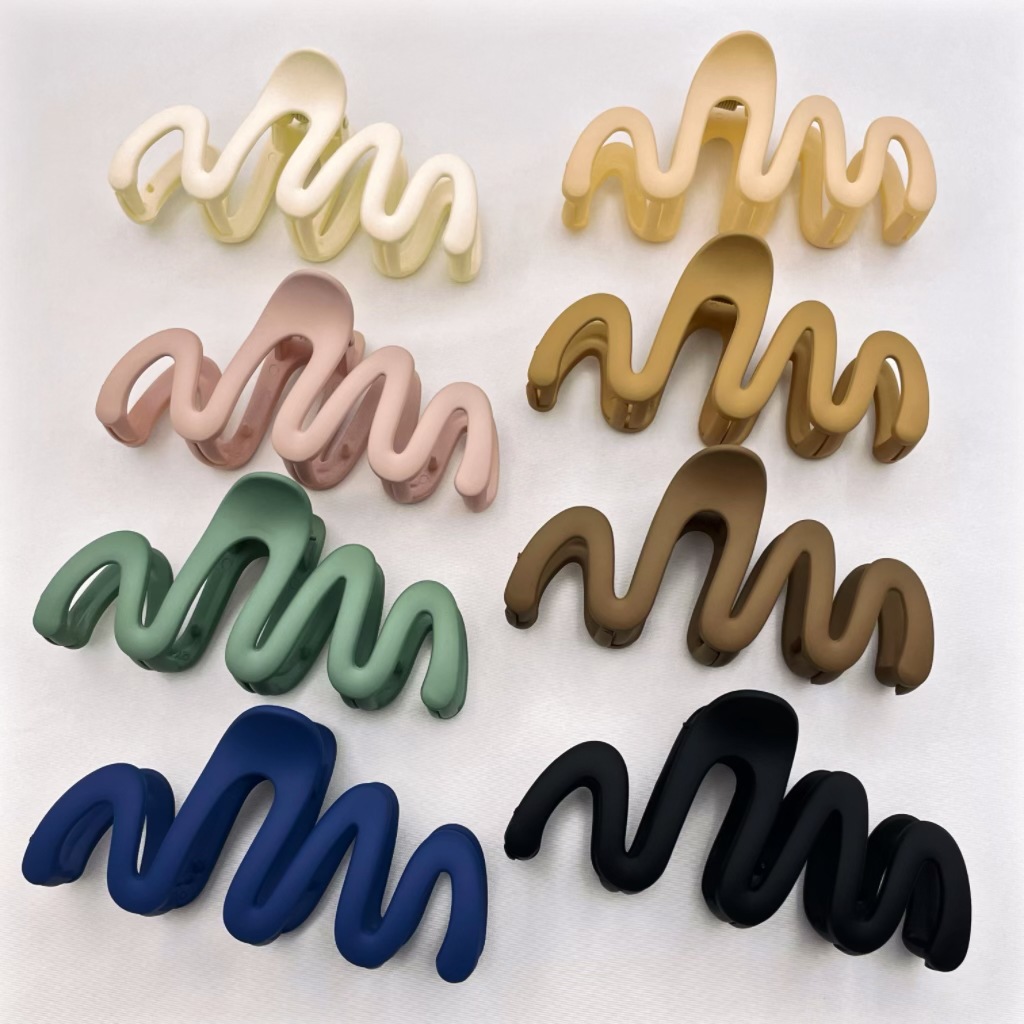 New Fashion All-Match Frosted Wave Grip Back Head High Ponytail Shark Clip Hairpin Hair Accessories Headdress Wholesale