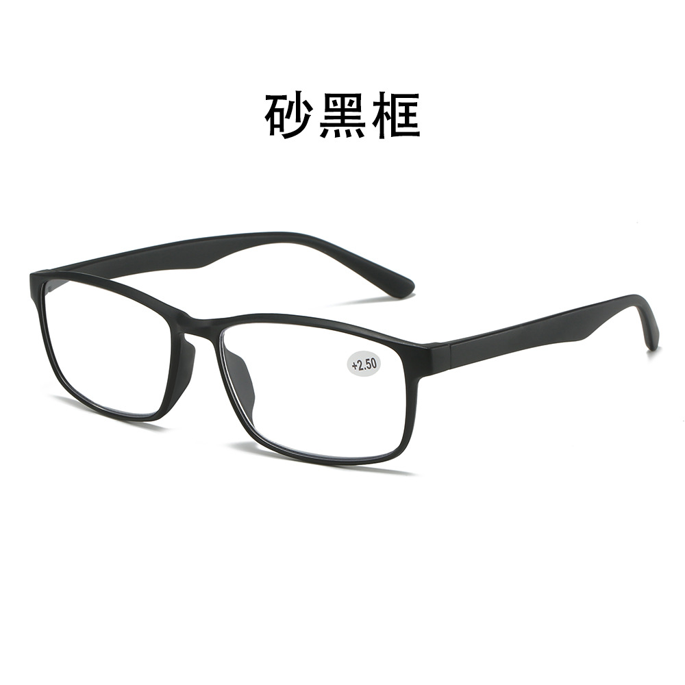 New Simple Frosted Transparent Plastic Tooth HD Presbyopic Glasses Men and Women Same Portable Full Frame Presbyopic Glasses Wholesale