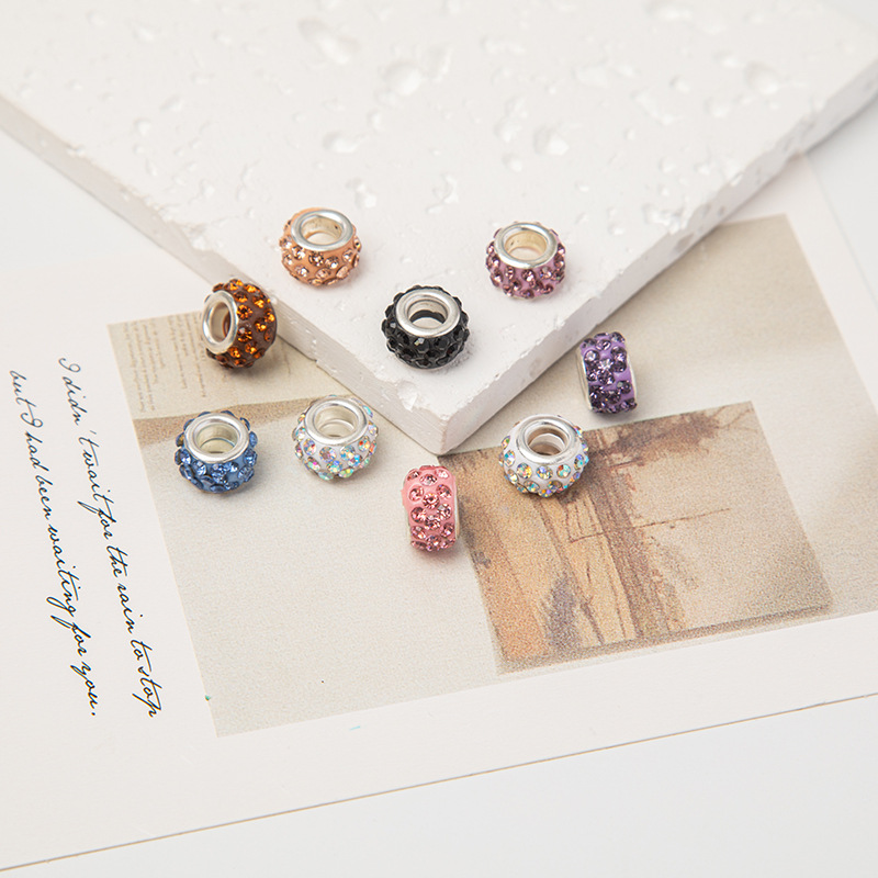 软陶大孔珠串珠散珠儿童手链项链脚链饰品发饰配件外贸工厂