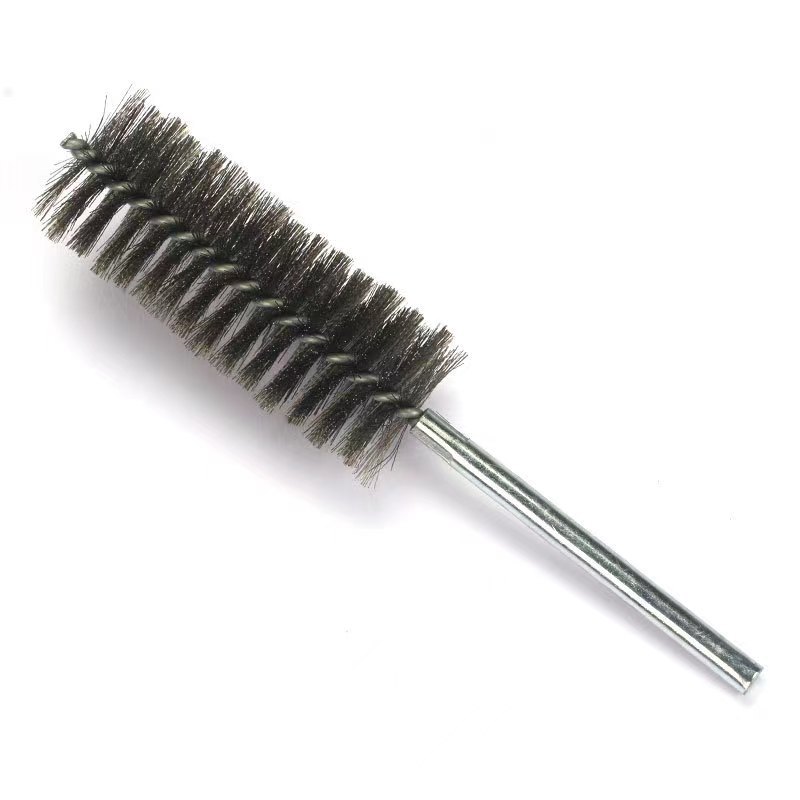 Stainless Steel Pipe Brush Lengthened Inner Hole Deburring Derusting Electric Polishing Fantastic Polishing Agent round Bristle Wire Brush