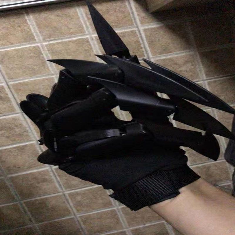 新款黑龙手指玩具关节可弯曲 节日活动拍摄装扮道具 龙爪手套