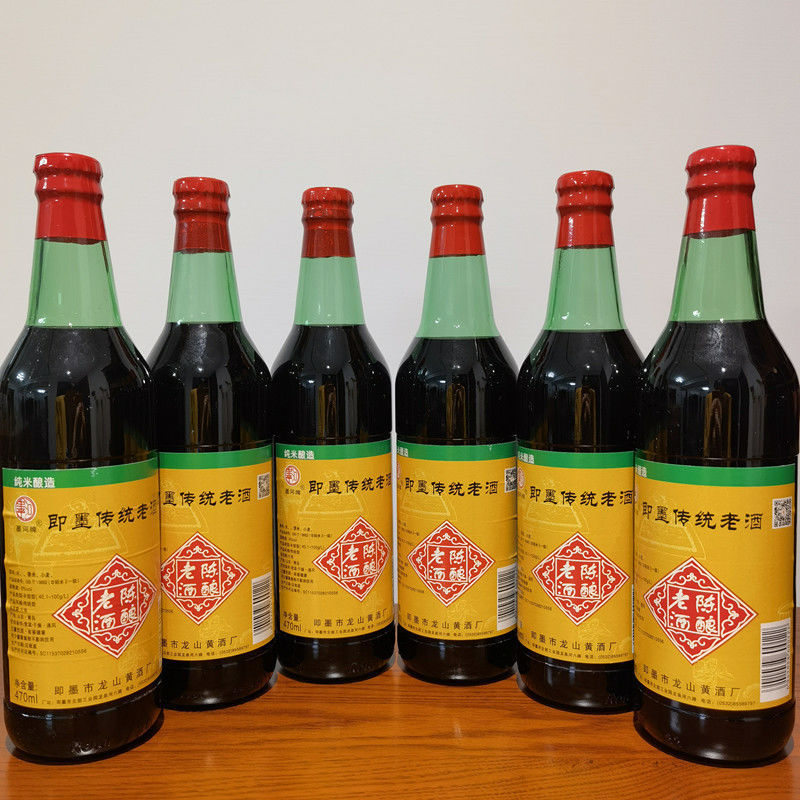 青岛特产即墨传统老酒 墨河陈酿老酒 北方纯粮黍米黄酒 山东名酒