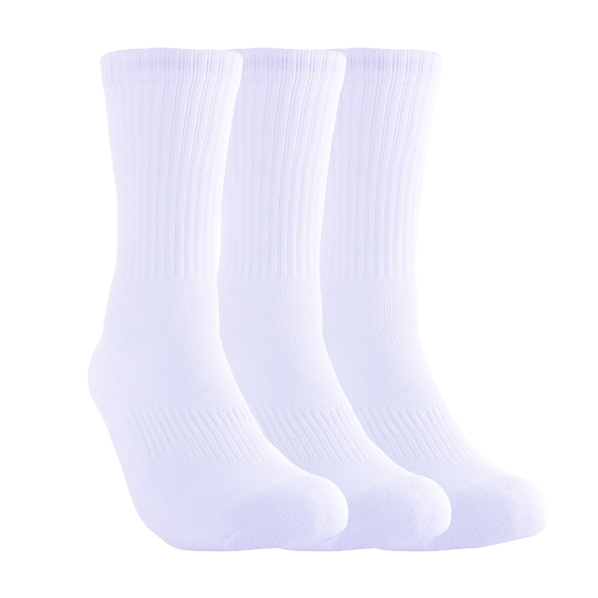 Multi-Size Pure White Towel Bottom Sports Socks Cotton Male and Female Students Mid-Calf High-Top Thicker Running Basketball Socks