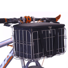 自行车后车筐山地车前车筐车篮子加大前后货架可折叠前挂车篮菜篮